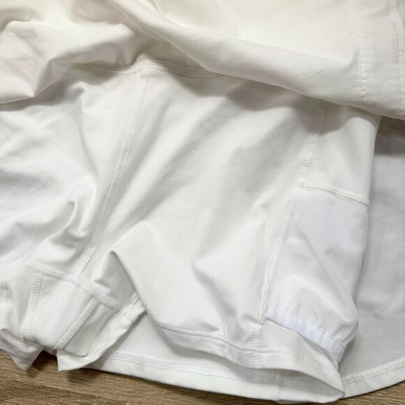 New Free People Movement Pleats and Thank You Skort Skirt Tennis White Large - Picture 6 of 12